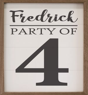 Personalized Name Number Party Of White